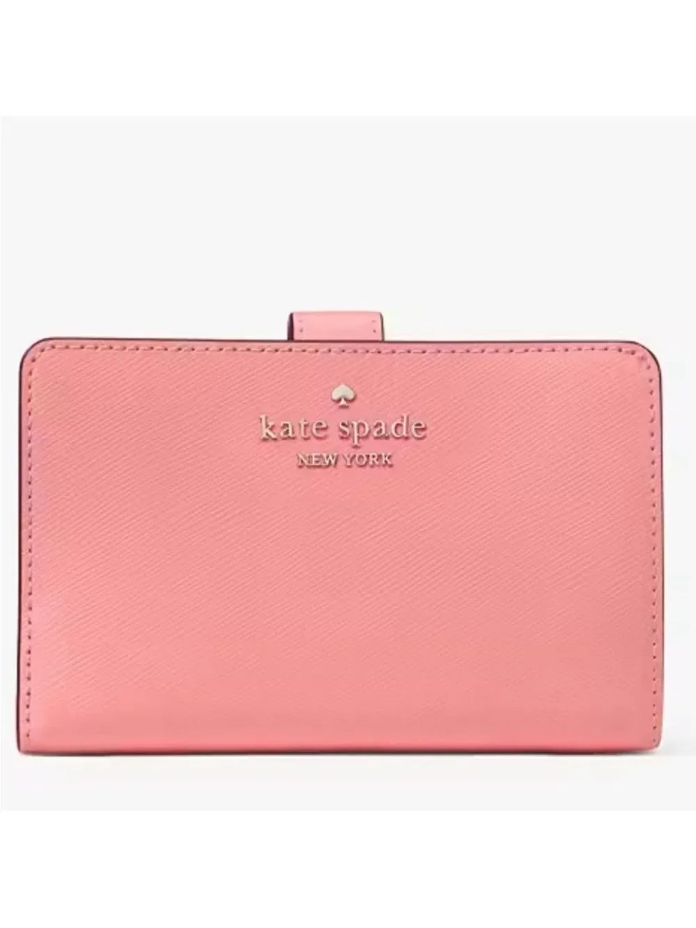 kate spade Pink Madison Medium Bifold Saffiano Leather Wallet